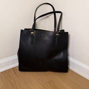 Charles & Keith Sansa Black Tote Bag